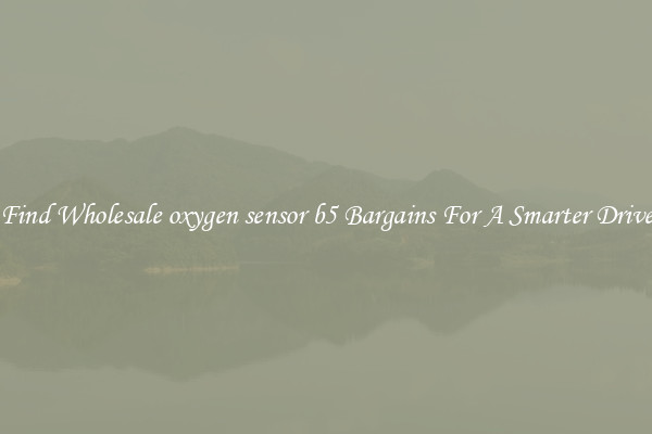 Find Wholesale oxygen sensor b5 Bargains For A Smarter Drive