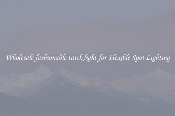 Wholesale fashionable track light for Flexible Spot Lighting