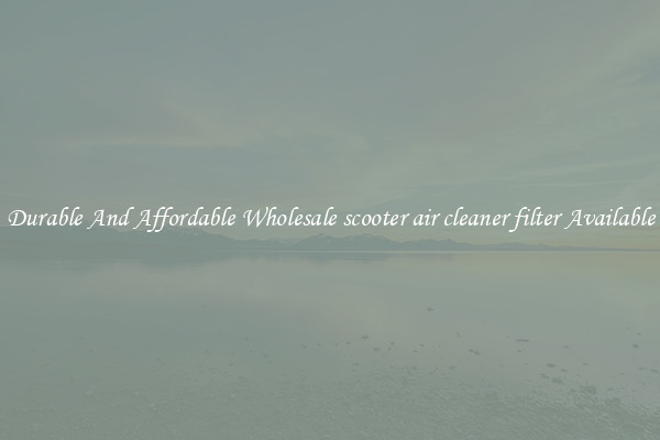 Durable And Affordable Wholesale scooter air cleaner filter Available