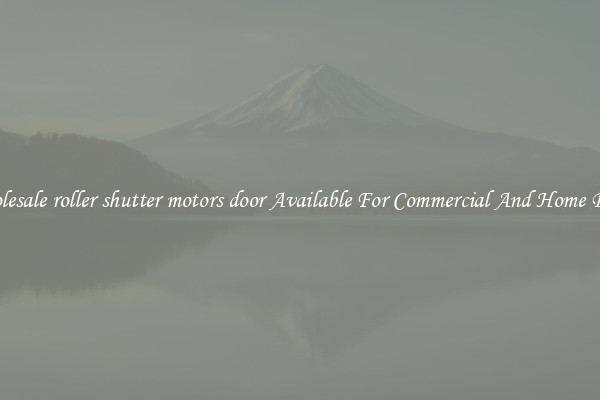 Wholesale roller shutter motors door Available For Commercial And Home Doors