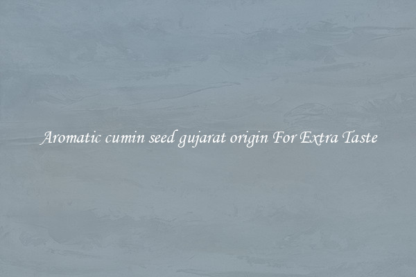 Aromatic cumin seed gujarat origin For Extra Taste