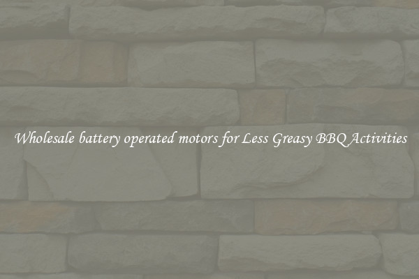 Wholesale battery operated motors for Less Greasy BBQ Activities