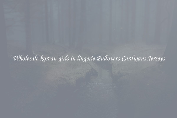 Wholesale korean girls in lingerie Pullovers Cardigans Jerseys