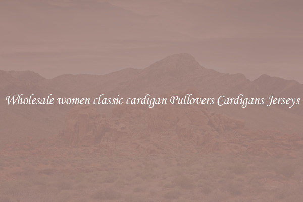 Wholesale women classic cardigan Pullovers Cardigans Jerseys