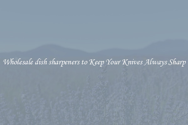 Wholesale dish sharpeners to Keep Your Knives Always Sharp